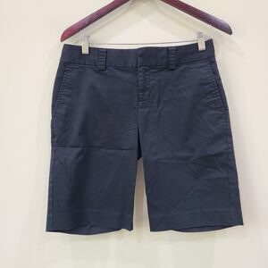 Banana Republic Womens Bermuda Short Size 4 Black Chino Summer Neutral Stretch